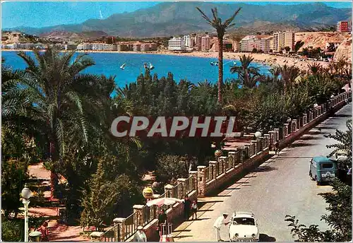 Cartes postales moderne Benidorm Alicante Plage sud depuis la Gloriette