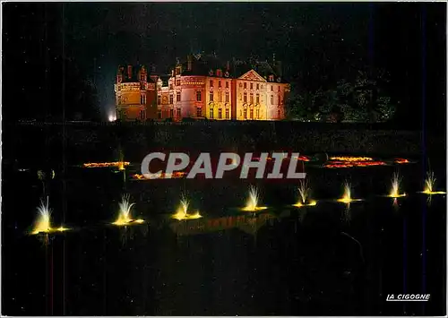 Cartes postales moderne Chateau du Lude Jeux d'eau sur le Loir
