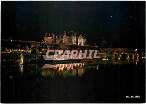Cartes postales moderne Chateau du Lude Spectacle de nuit