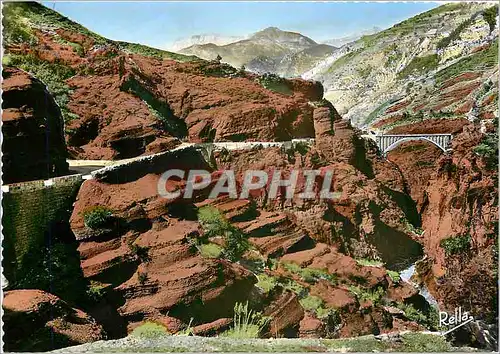 Cartes postales moderne La Route des Grandes Alpes La route dans les Gorges de Daluis et le pont du saut de la mariee