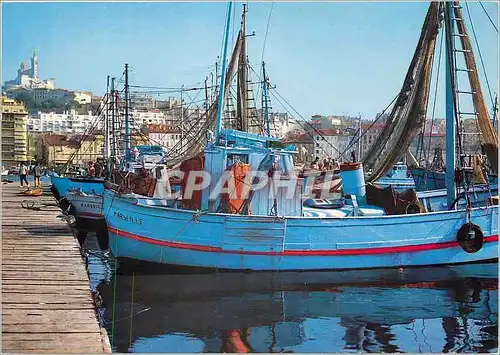 Cartes postales moderne Marseille Le Vieux Port Bateaux