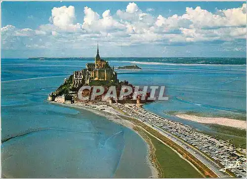 Cartes postales moderne Le Mont Saint Michel Vue generale du Mont et du Rocher de Tombeleine