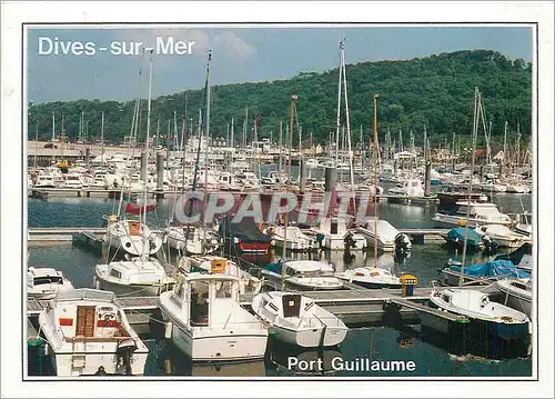 Moderne Karte Dives sur Mer Calvados Port Guillaume