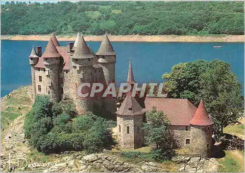 Cartes postales moderne Chateau de Val sur la retenue du barrage de Bort Cantal