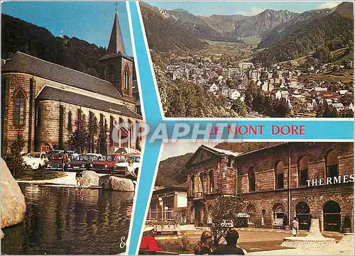 Cartes postales moderne Le Mont Dore L'Etablissement Thermal Vue generale L'Eglise
