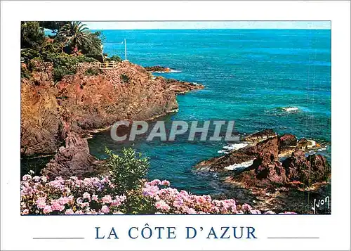 Moderne Karte La Cote d'Azur Cote de l'Esterel Var