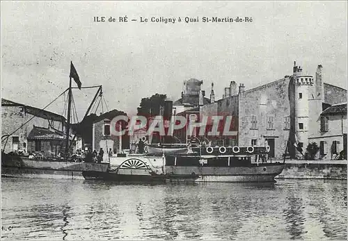 Moderne Karte Ile de Re Le Coligny a Quai St Martin de Re