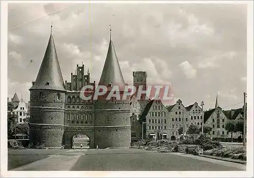 Cartes postales moderne Lubeck Holstentor Petrikirche Salzspeicher