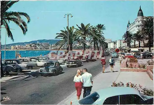 Moderne Karte Cannes Le Carlton et le Suquet