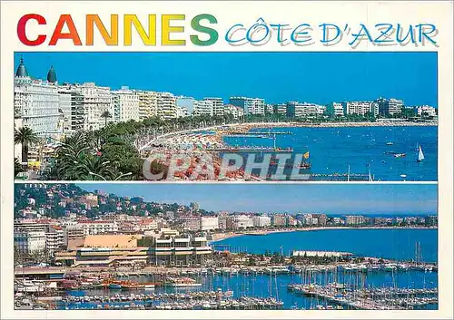 Cartes postales moderne Cote d'Azur French Riviera Cannes Alpes Maritimes