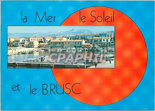 Moderne Karte Lumiere et beaute de la Cote d'Azur Le Brusc
