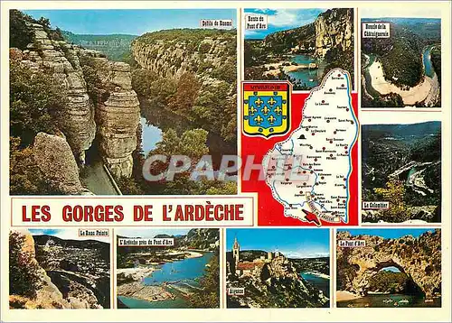 Cartes postales moderne Les Gorges de l'Ardeche
