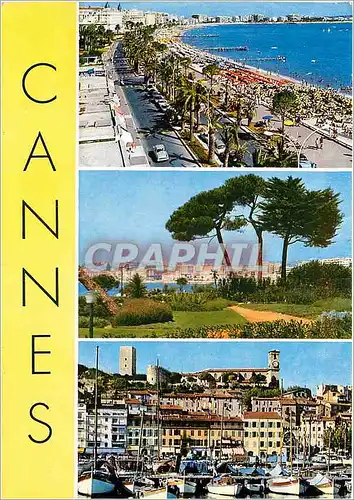Moderne Karte Souvenir de Cannes