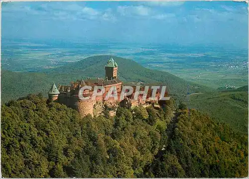 Cartes postales moderne Chaetau du Haut Koenigsbourg Nid d'aigle dominant la plaine d'Alsace