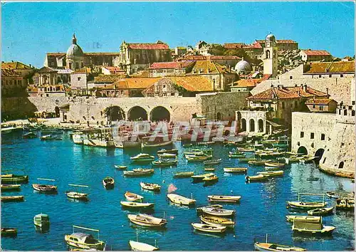 Cartes postales moderne Dubrovnik Le vieux port de la cite