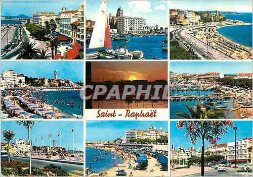 Cartes postales moderne La Cote d'Azur Saint Raphael Var Le Boulevard Felix Martin Le Port