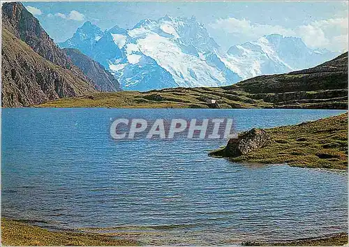 Cartes postales moderne Paysages de l'Oisans Le Lac du Goelon et la Meije