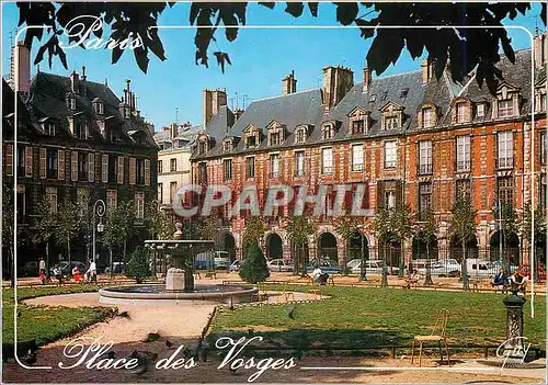 Cartes postales moderne Paris Quartier du Marais la place des Vosgs vue des arcades