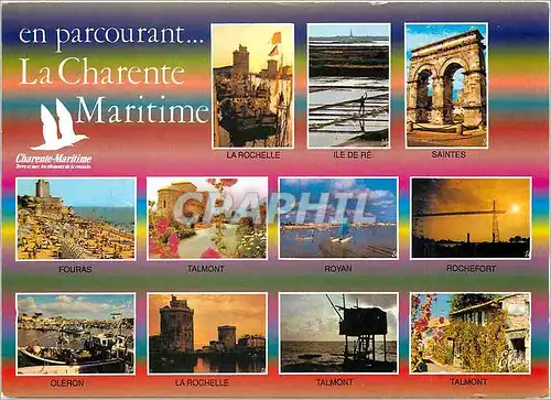 Moderne Karte En parcourant La Charente Maritime