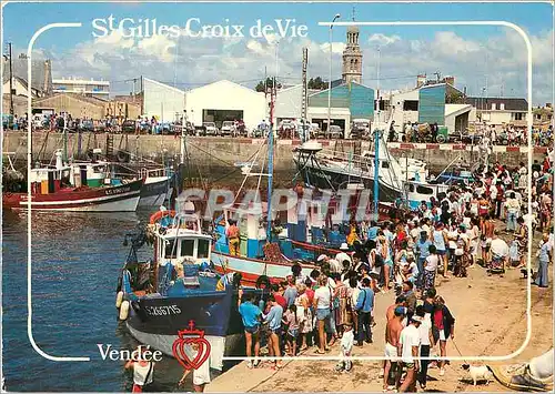 Cartes postales moderne Saint Gilles Croix de Vie Pe Port de Croix de Vie