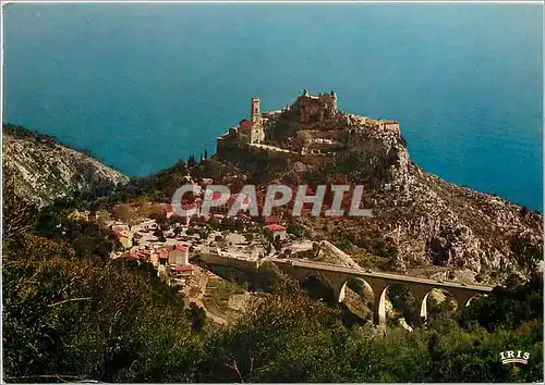 Cartes postales moderne Eze Village vu de la Grande Corniche