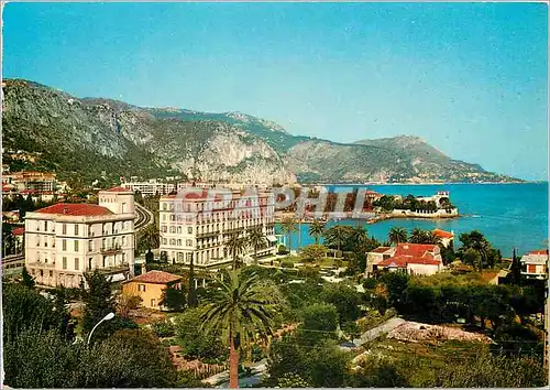 Cartes postales moderne Cote d'Azur Beaulieu Mer La ville et les grands Hotels