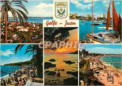 Cartes postales moderne La Cote d'Azur Golfe Juan Vue generale Le Port