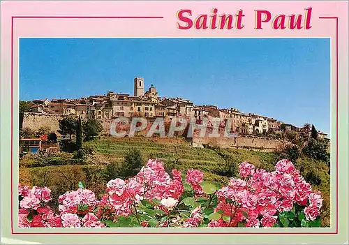 Moderne Karte Cote d'Azur French Riviera Saint Paul