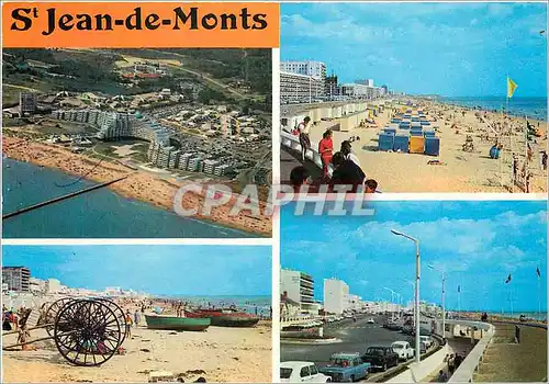 Moderne Karte Saint Jean de Monts Les plages