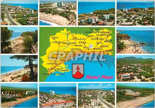 Cartes postales moderne Costa Dorada Tarragona Miami Playa Divers aspects de la ville