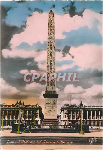 Cartes postales moderne Paris L'Obelisque de la Place de la Concorde