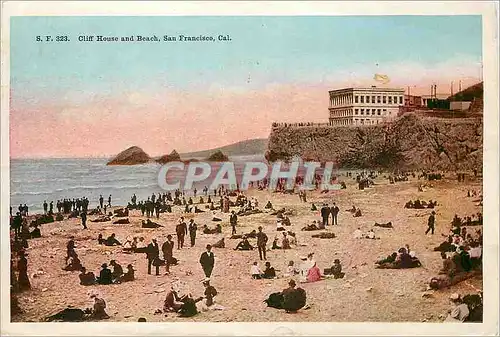 Cartes postales moderne Cliff House and Beach San Francisco Cal