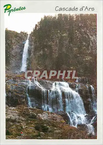Cartes postales moderne Sites Pyrenees Environs d'Aulus les Bains La cascade d'Ars