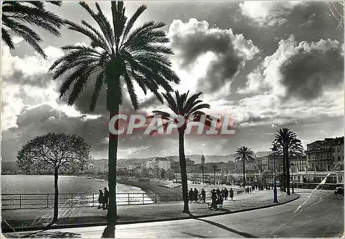 Cartes postales moderne Nice Coucher de Soleil sur la baie des Anges