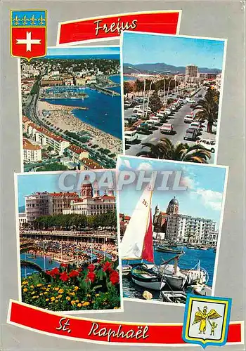 Cartes postales moderne La Cote d'Azur Frejus Plage et Saint Raphael