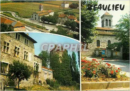 Cartes postales moderne Beaulieu Isere Le village Le Chateau de la Blache L'Eglise