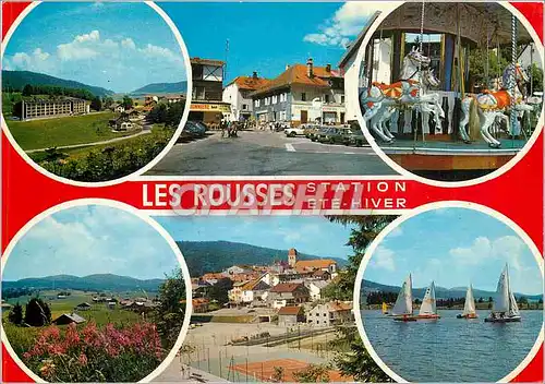 Cartes postales moderne Les Rousses Jura Frontiere Franco Suisse Station Ete Hiver