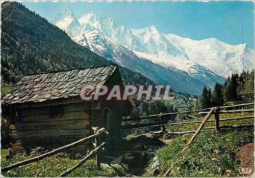 Cartes postales moderne Chamonix Mont Blanc Panorama sur les Aiguilles de chamonix et le Mont Blanc