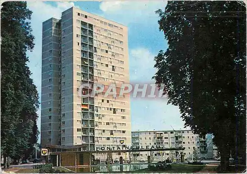 Moderne Karte Fontainebleau Tour Warnery