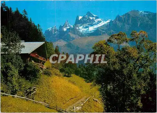 Cartes postales moderne Paysage a Champery Valais Les Dents du Midi