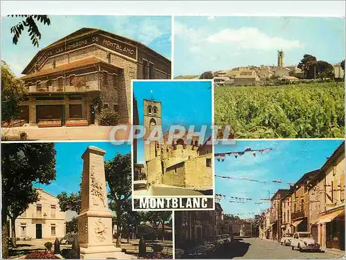 Cartes postales moderne Montblanc Herault Divers aspects de la ville