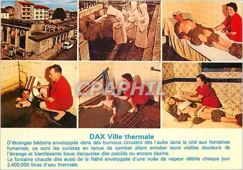 Moderne Karte Dax Landes Ville Thermale