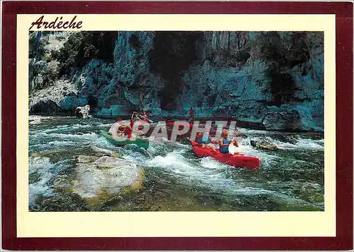 Cartes postales moderne Ardeche Passage d'un rapide Canoe Kayak