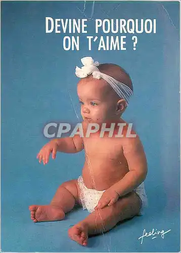 Cartes postales moderne Devine pourquoi on t'aime Baby Boom