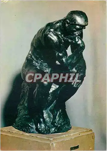 Moderne Karte Auguste Rodin Le Penseur Bronze Musee Rodin Paris