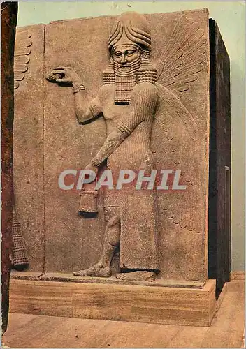 Cartes postales moderne Stone bas relief winged human figure