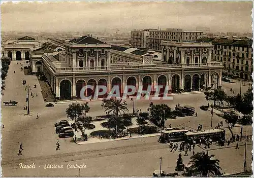 Moderne Karte Napoli Gare Centrale Tramway