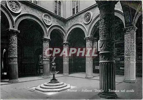 Cartes postales moderne Firenze Palazzo Vecchio Fontana nel cortile