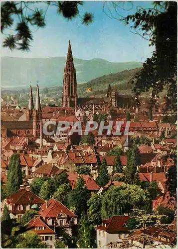 Cartes postales moderne Freiburg Schwarzwald La Cathedrale