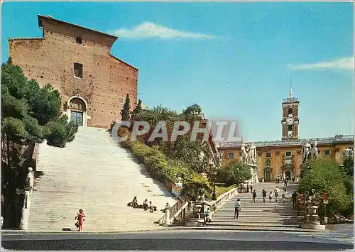 Cartes postales moderne Roma Escalier de l'Ara Coeli et Capitole